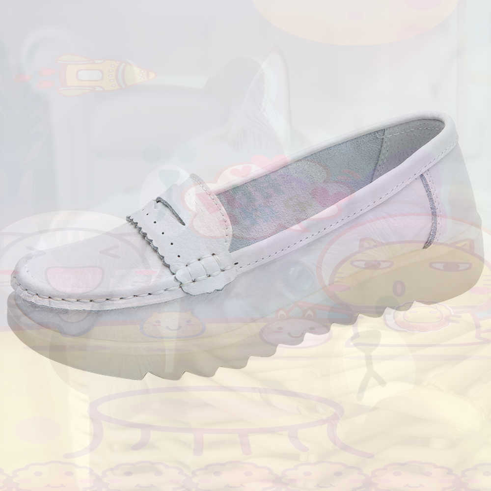 Streetwear Brand Model - Mocassin Rijden Tienersneakers Skateboarden Damesschoenen Zilver