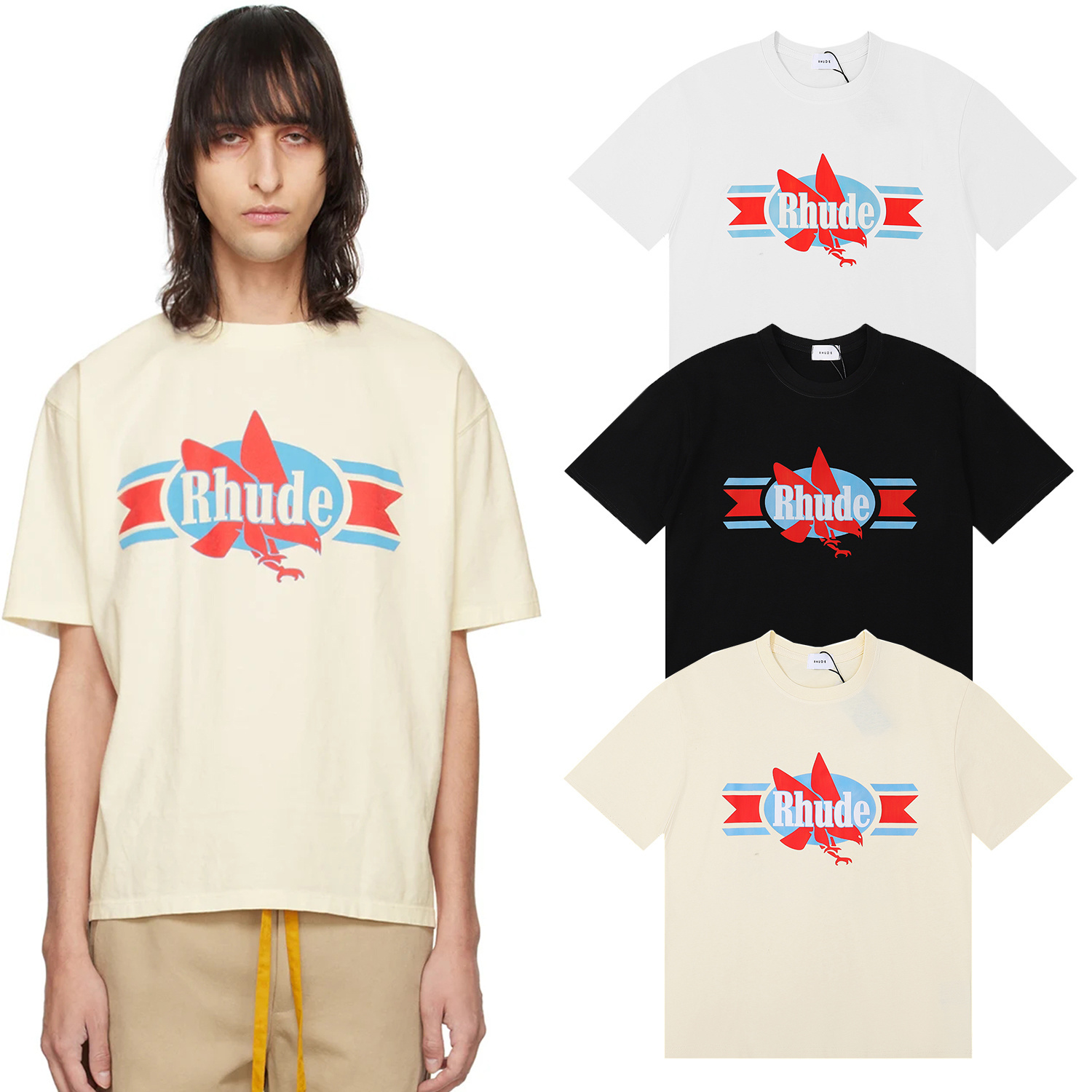 Streetwear Brand Popular - Losvallend katoenen T-shirt met ronde hals,