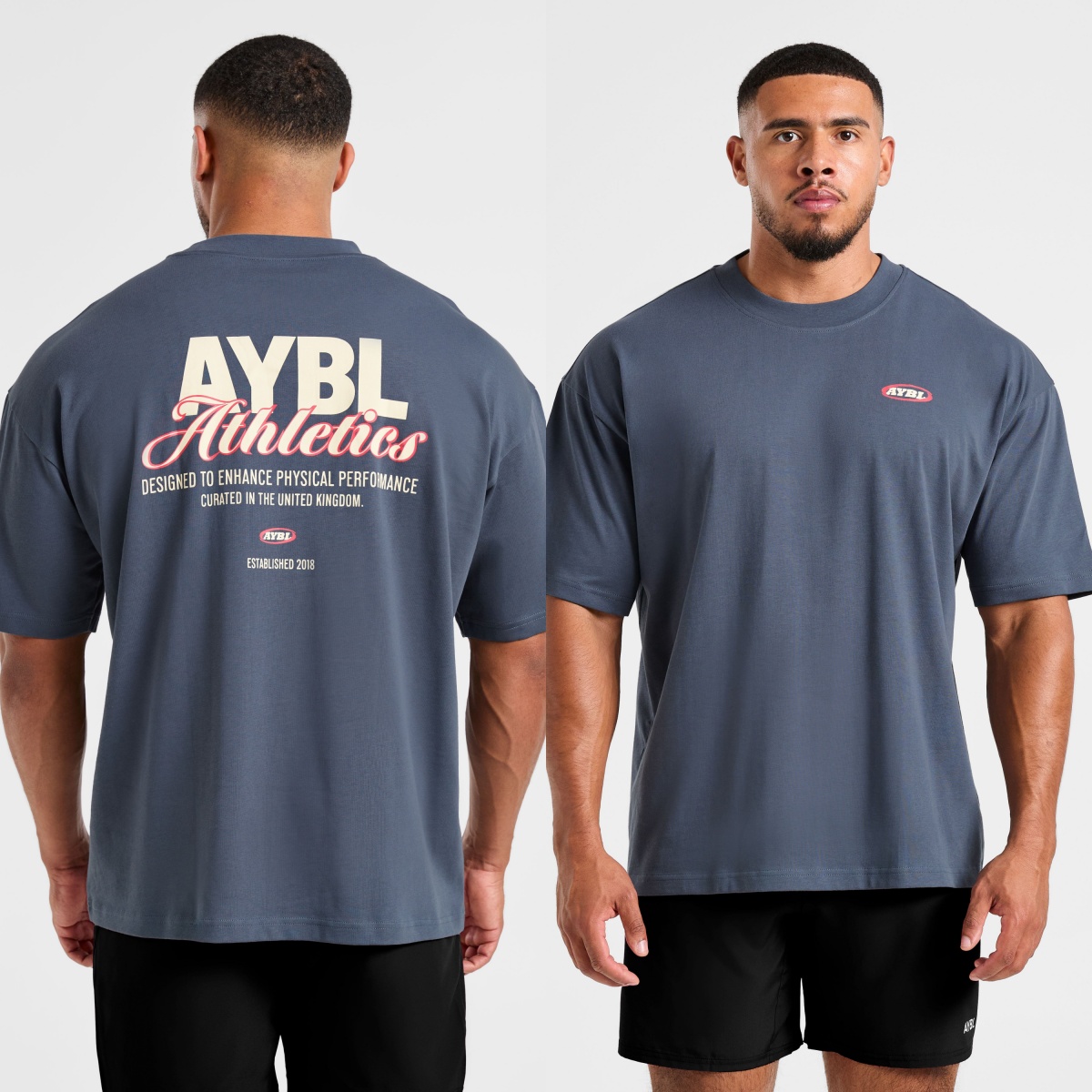 Streetwear Gym Brand - Klassieke atletiek script oversized mode GYM