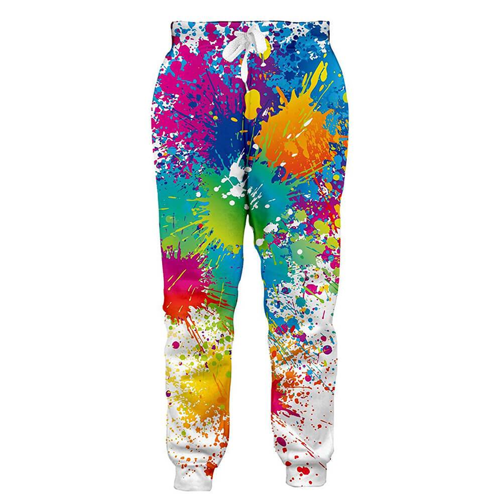 Streetwear Brand Joggers - PLstar Cosmos Merk Broek Verf Ploetert