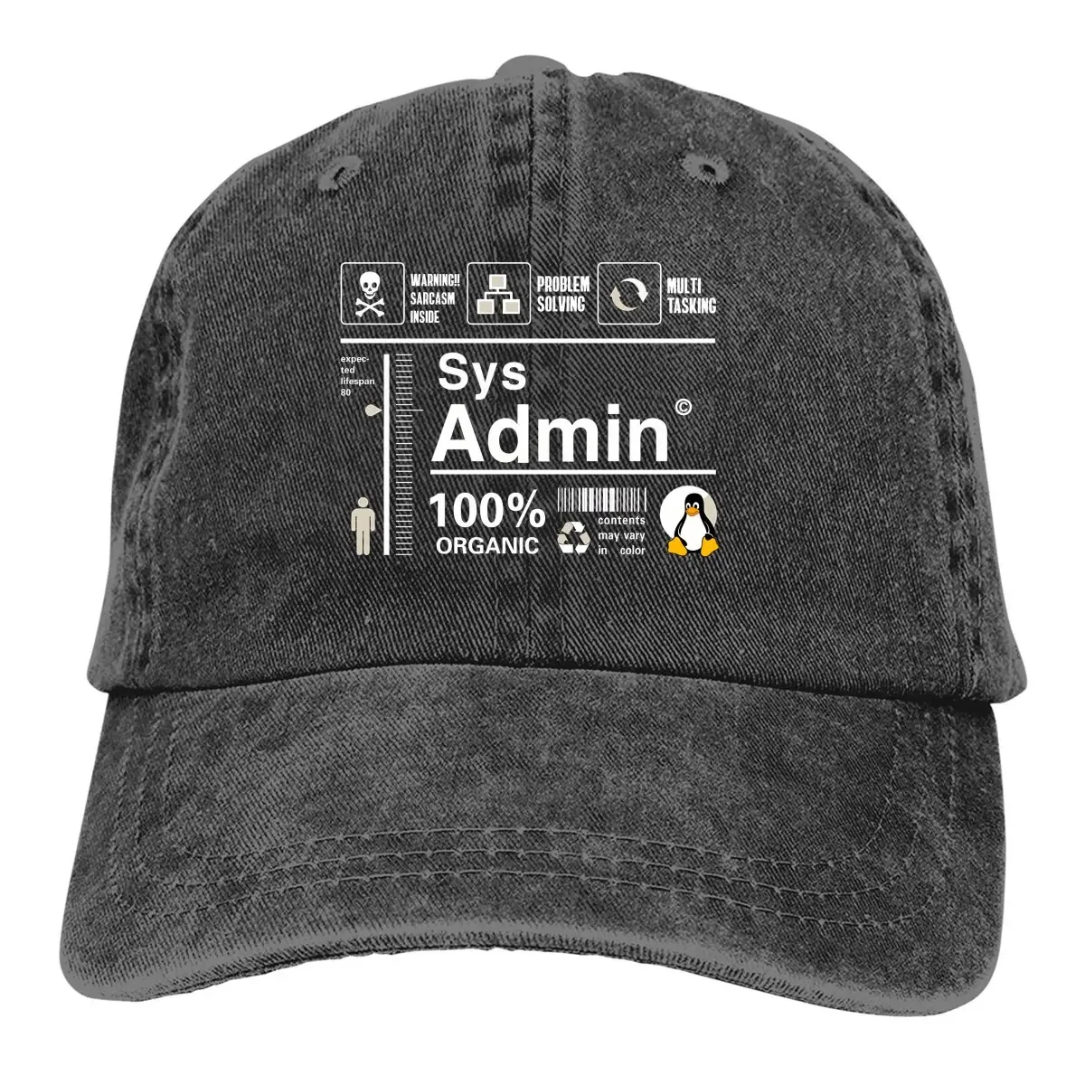Stussy Bucket Hat - Linux Kit Infographic Sys Admin Pinguïn