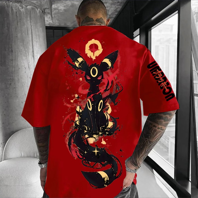 Cap Streetwear Brand - Pokémon Co-branded T-shirt met print 2025,