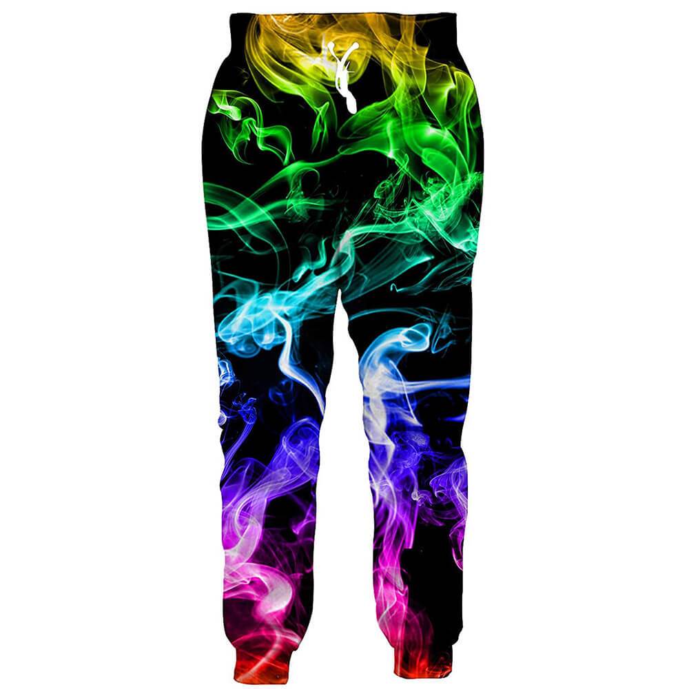 Streetwear Brand Joggers - PLstar Cosmos merkbroek grafisch kleurrijk vuurrook