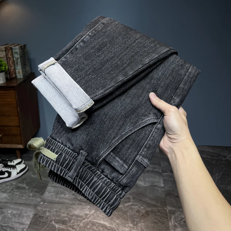 Streetwear Brand Jeans - Merk heren nieuwe herfst jeans zwart