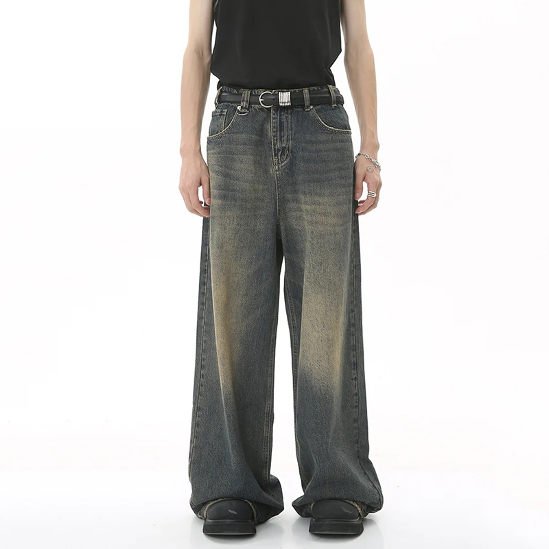 Streetwear Brand Popular - Nieuwe heren baggy jeans met rechte