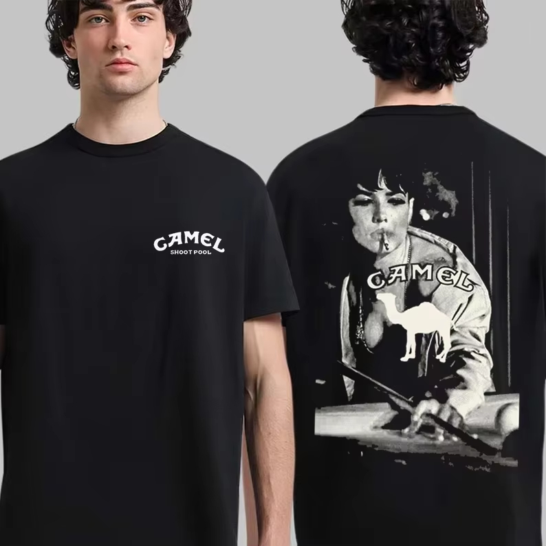 Witte vintage reclame Camel me - Streetwear Brand Popular recensie en prijs