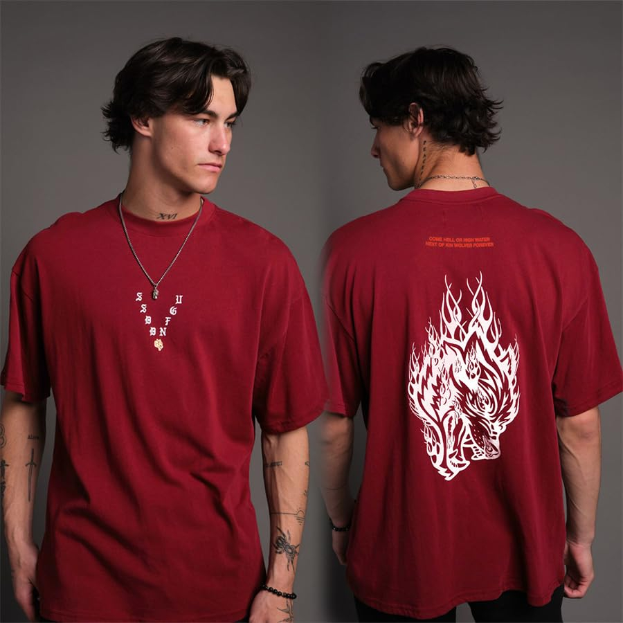 Klassiek Logo Vlammen Wolf Hoo - Streetwear Gym Brand recensie en prijs