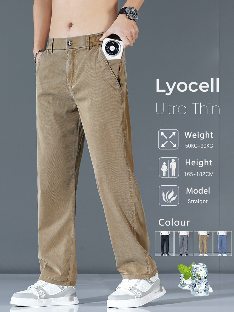 Ultradunne Lyocell Mode Losse  - Streetwear Brand Pants recensie en prijs