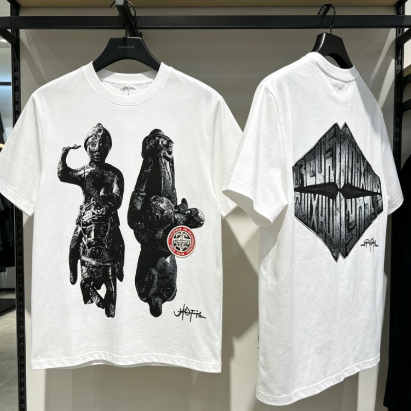 Zomer witte ademende katoenen  - Cactus Jack Tee recensie en prijs