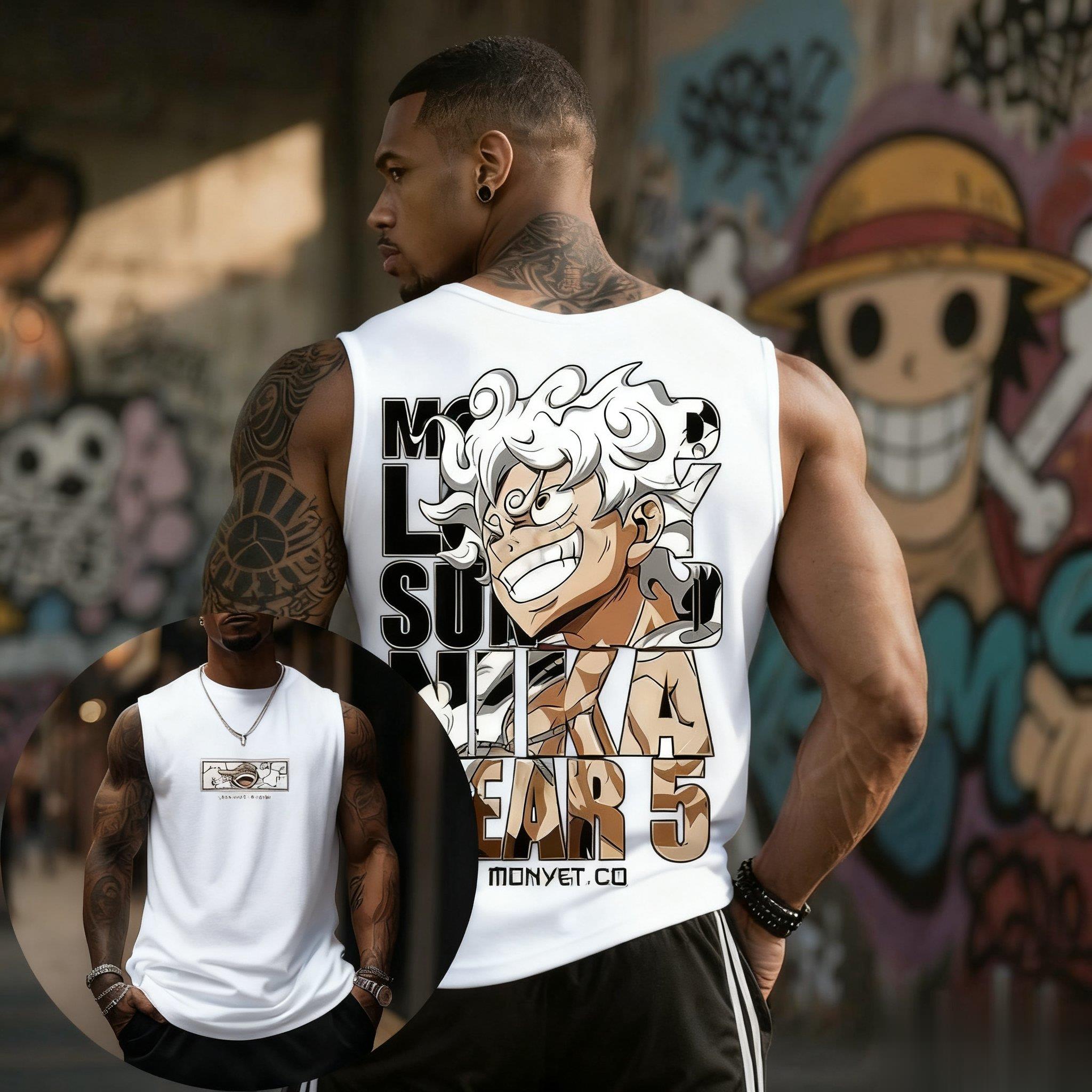 Een Stuk Luffy Gear 5 Tank Top - Streetwear Gym Brand recensie en prijs